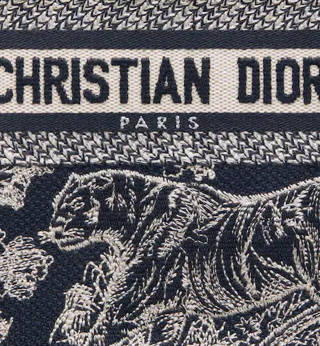 MINI DIOR BOOK TOTE PHONE BAG Blue Toile de  (13 x 18 x 5 cm)