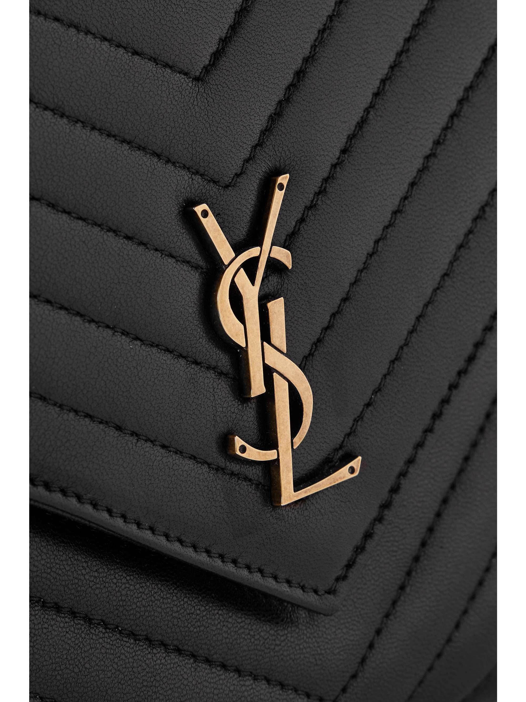 Quilted leather backpack