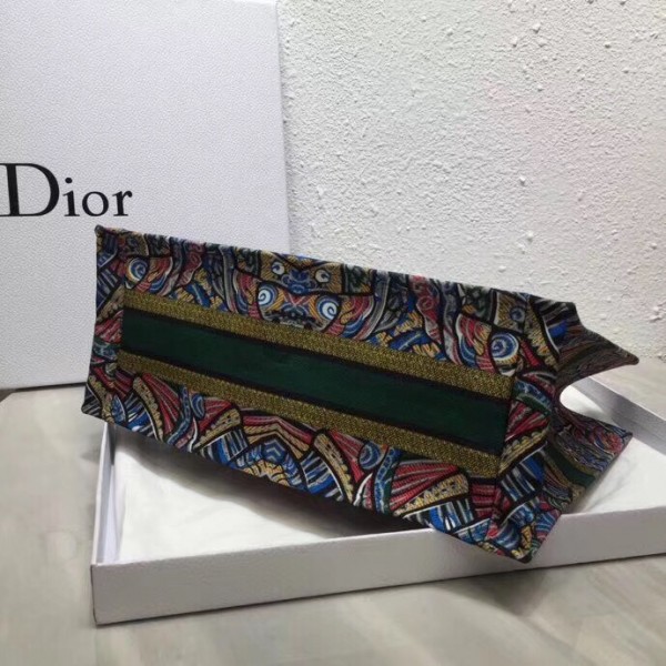 Dior Book Tote Bg In Butterfly  Canvas