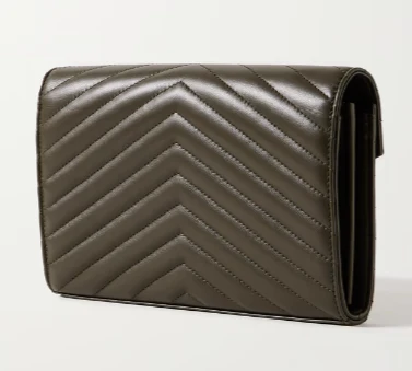 Matelassé leather shoulder bag