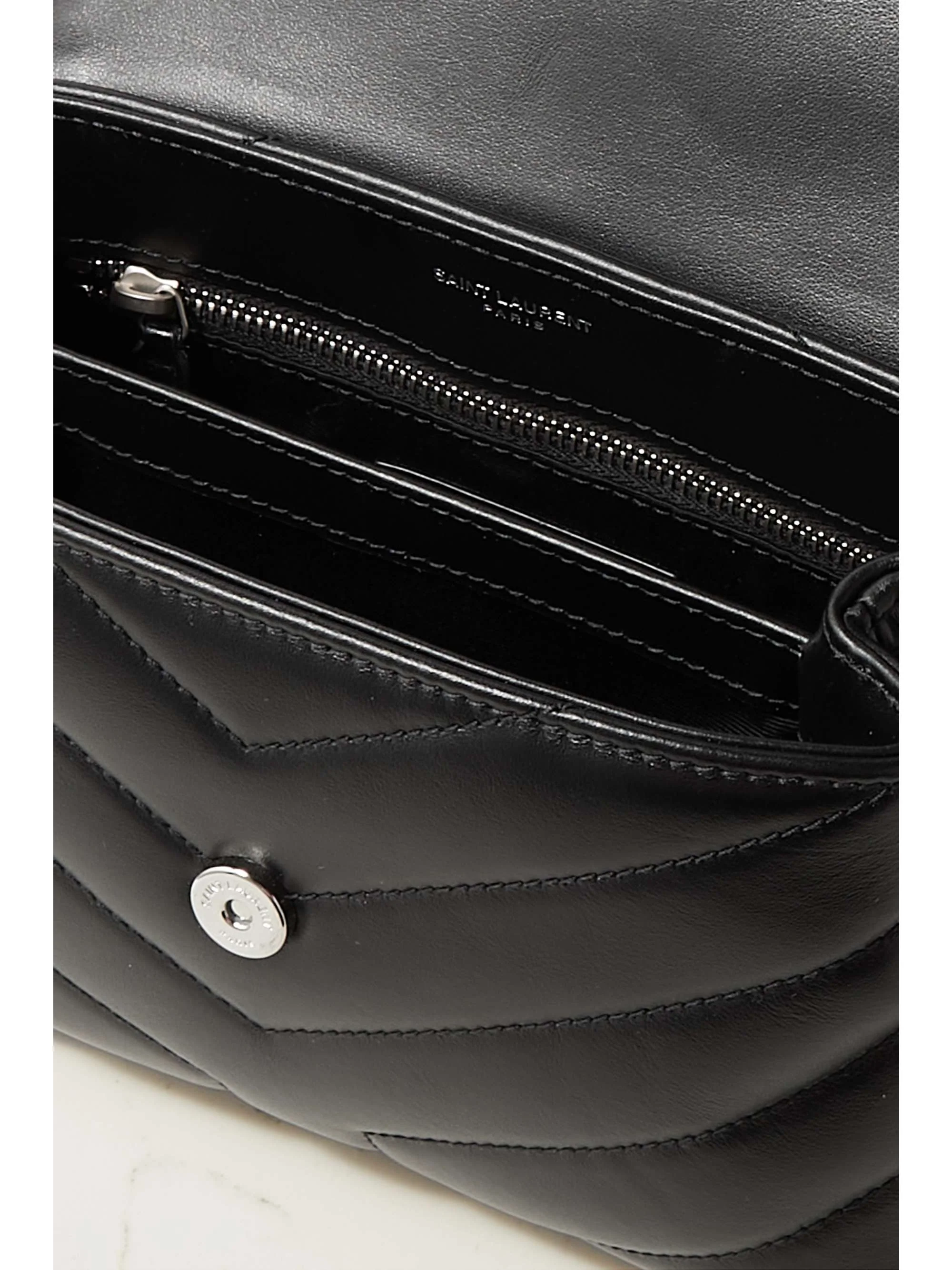 Quilted leather shoulder bag