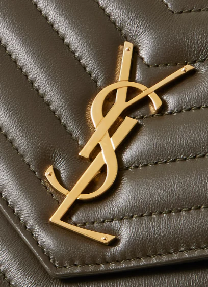 Matelassé leather shoulder bag