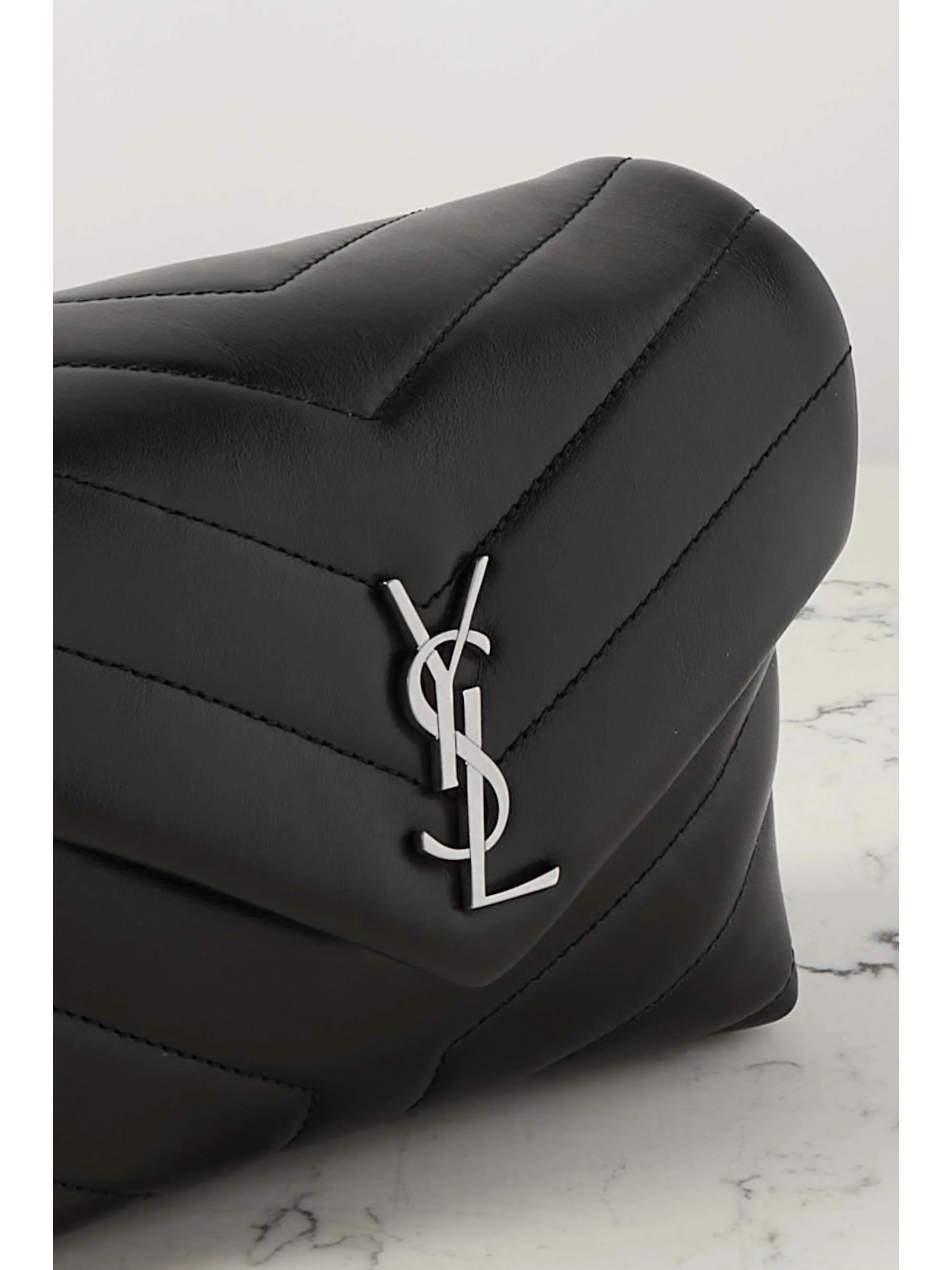 Quilted leather shoulder bag