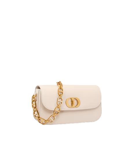 30 MONTAIGNE AVENUE BAG Dusty Ivory Box Calfskin