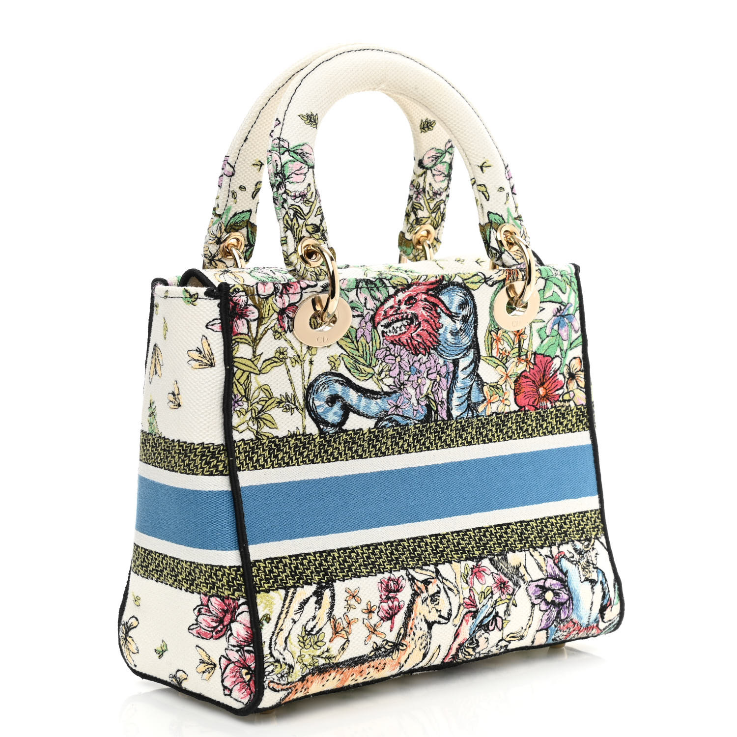 CHRISTIAN DIOR Canvas D-Constellation  Lady D-Lite Latte