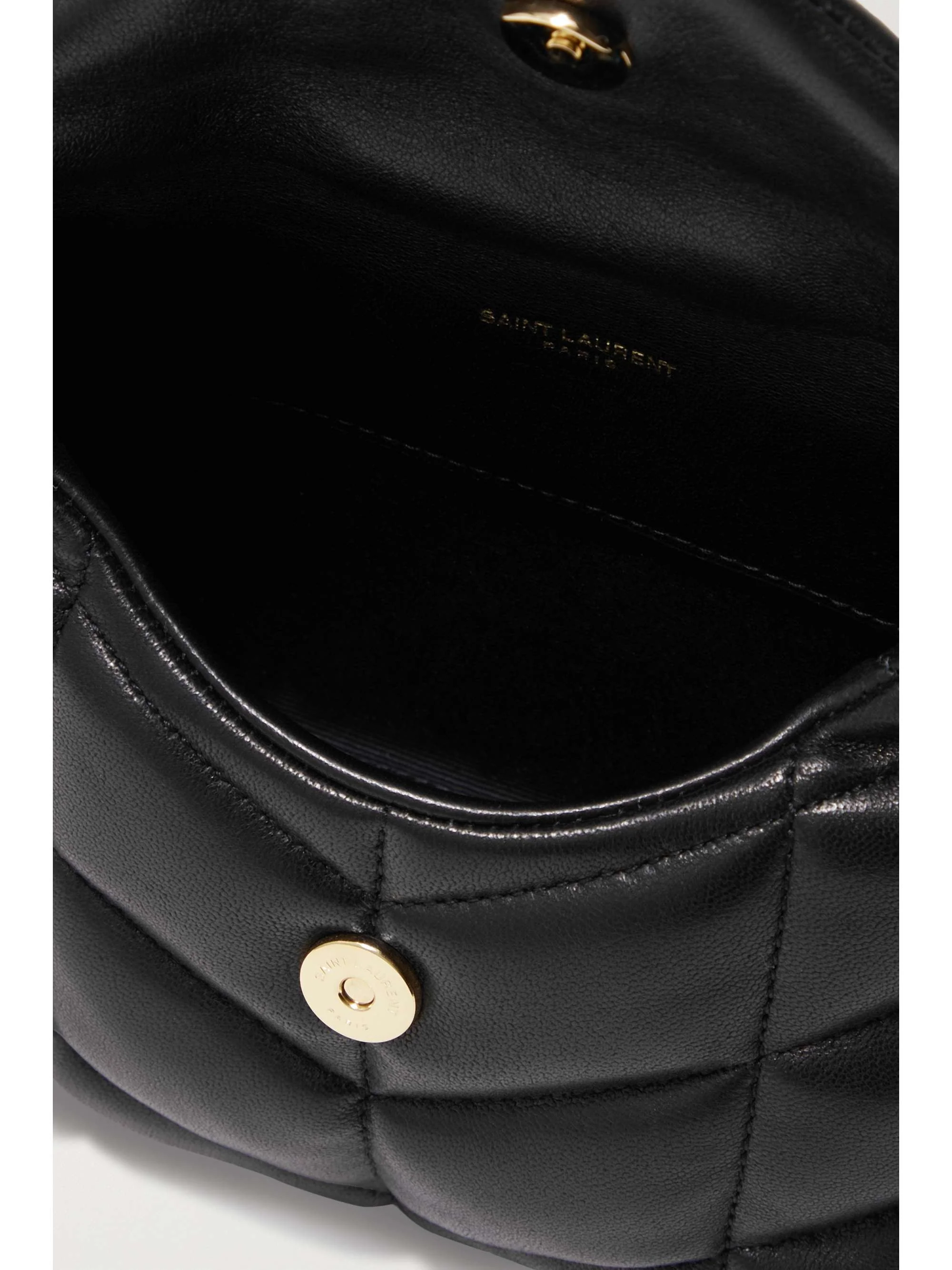 Quilted leather small handbag