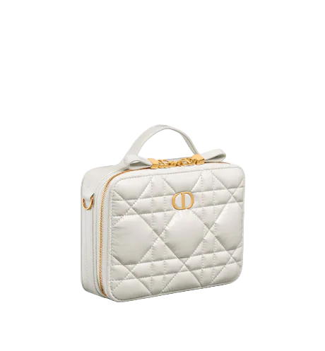 DIOR CARO BOX BAG Latte  Calfskin