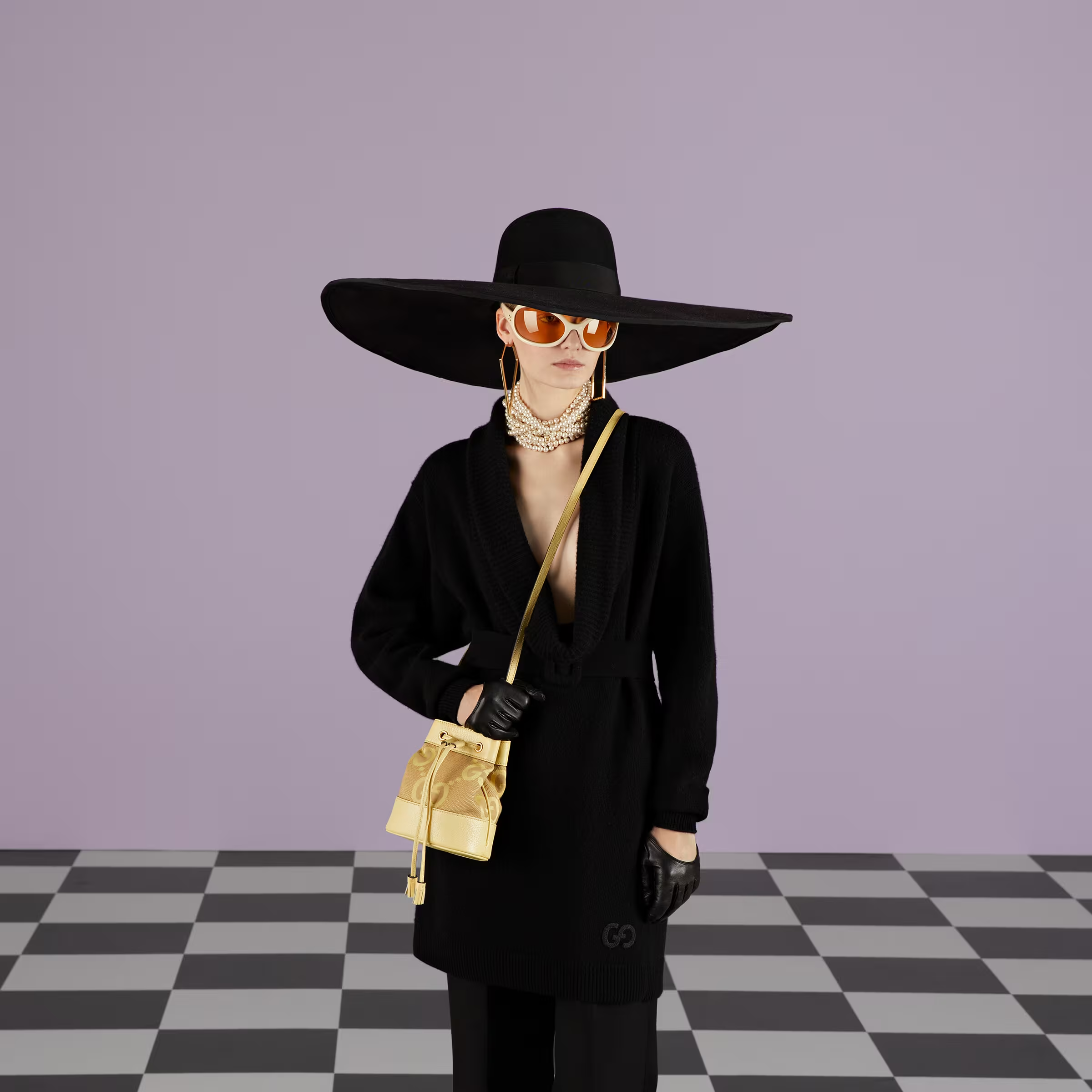 jumbo  mini bucket bag