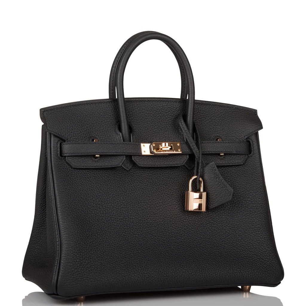 HE&&ME Birkin 25 Black Togo Rose Gold Hardware
