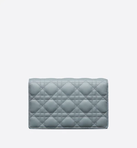 LADY DIOR CHAIN POUCH Cloud Blue