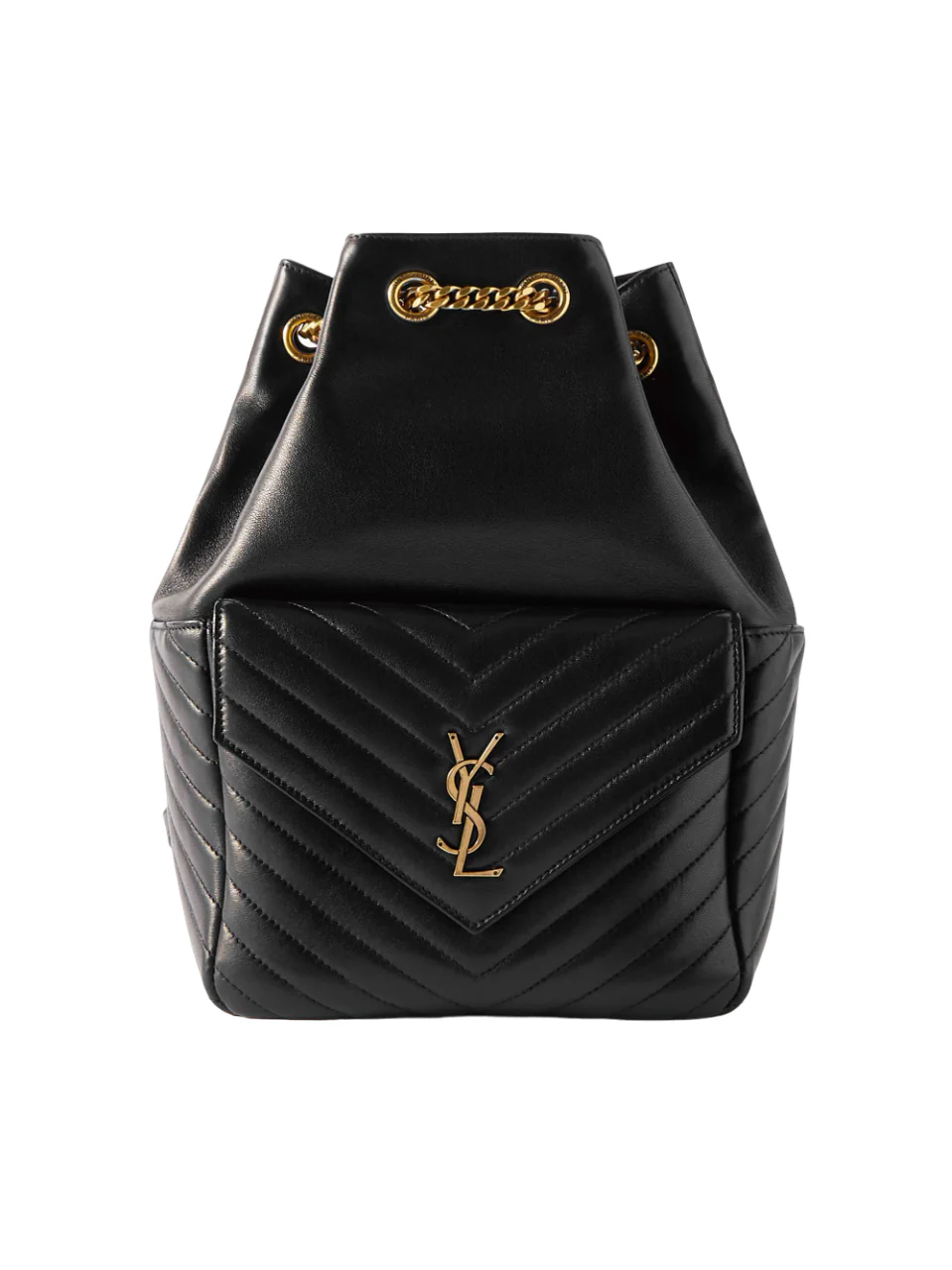 Quilted leather backpack