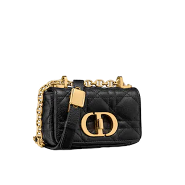 MICRO DIOR CARO BAG Black