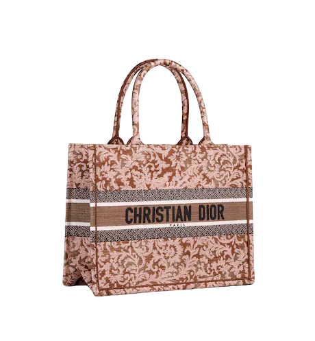 DIOR BOOK TOTE Metallic Pink  (36 x 27.5 x 16.5 cm)