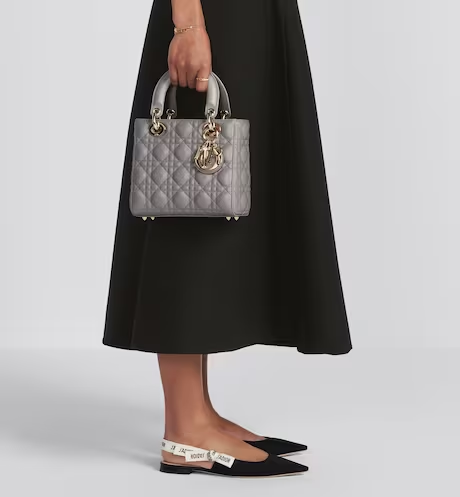 SMALL LADY DIOR MY  BAG Steel Gray