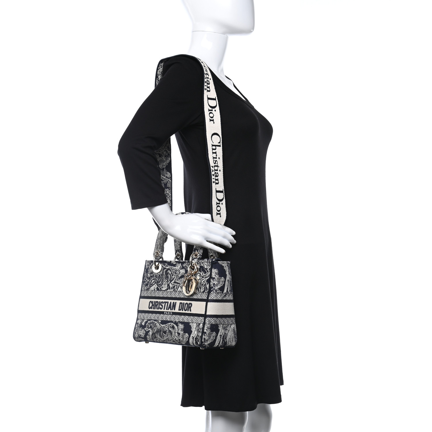 CHRISTIAN DIOR Toile   Lady D-Lite Blue