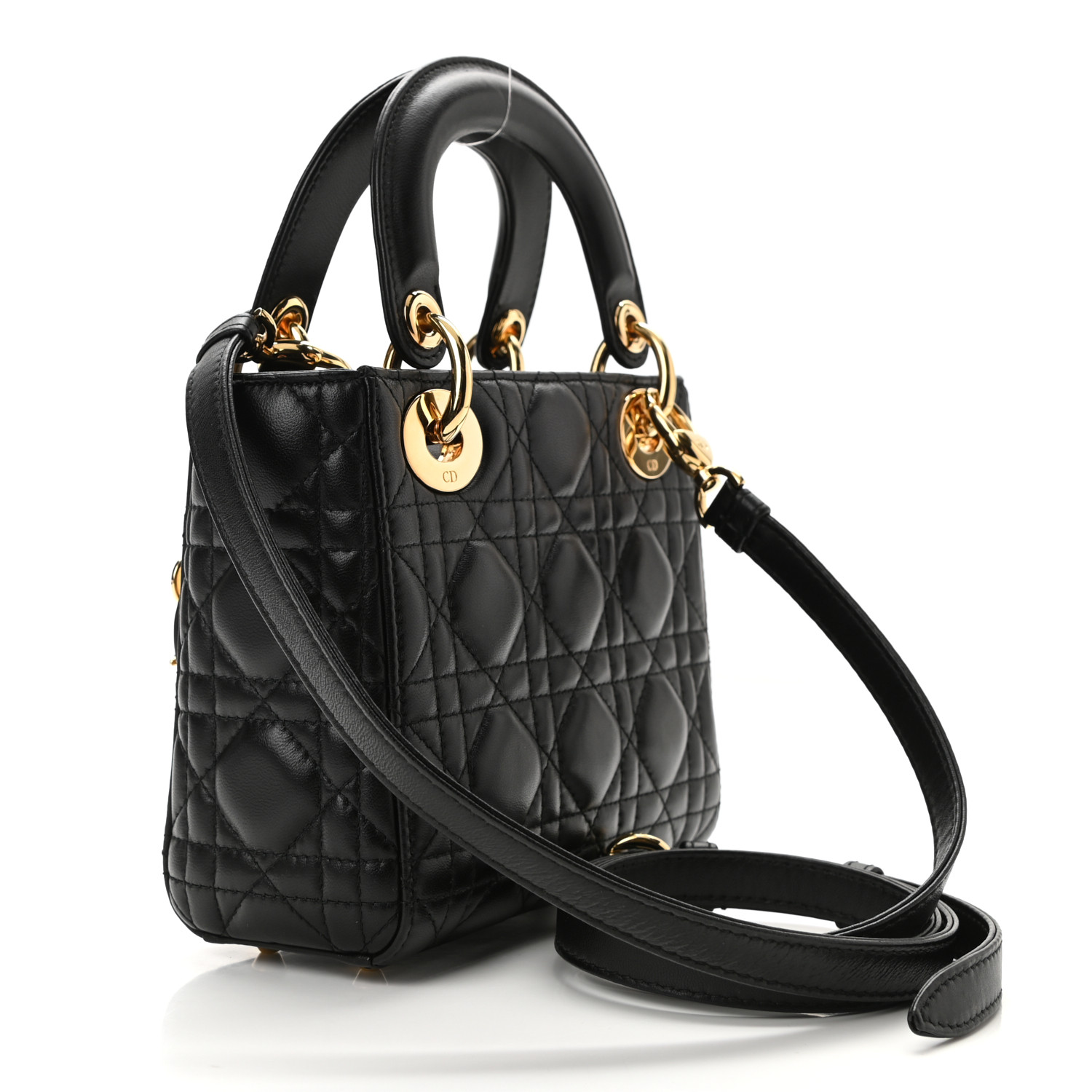 CHRISTIAN  Mini Lady Dior Black