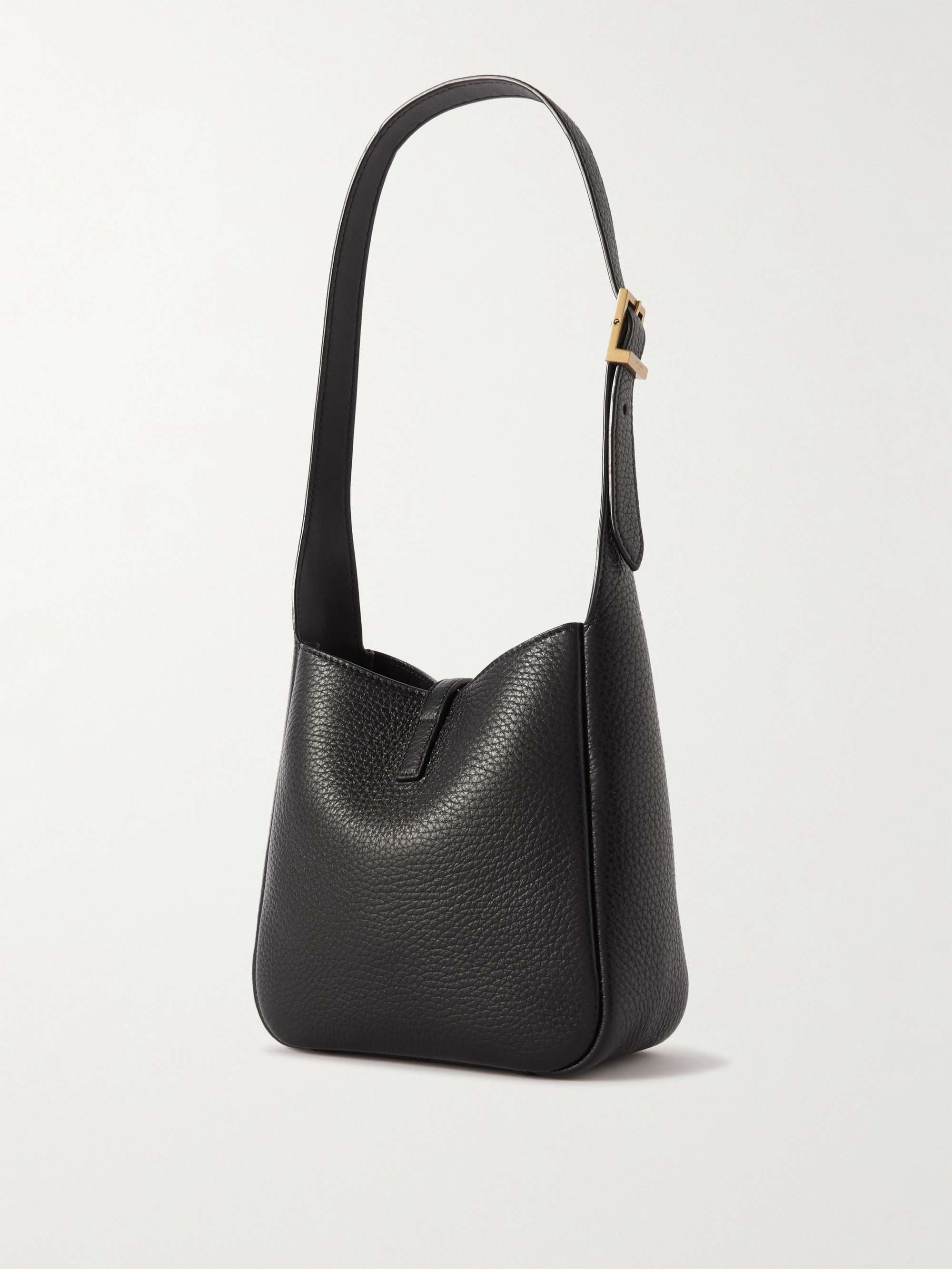 Texture leather mini shoulder bag