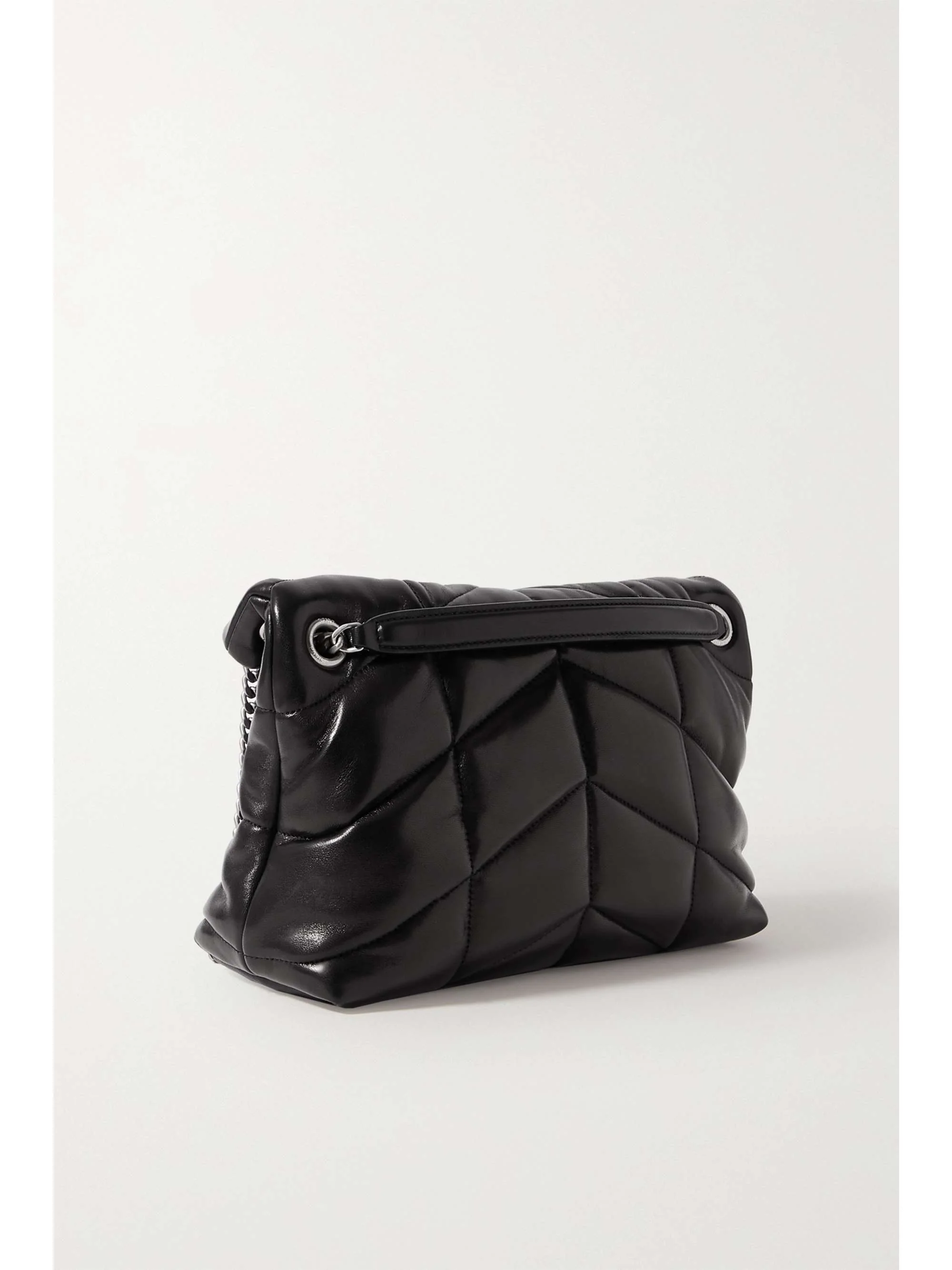 Puffer small quilted leather shoulder bag