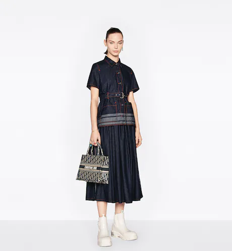 SMALL DIOR BOOK TOTE Blue Dior  (26.5 x 21 x 14 cm)