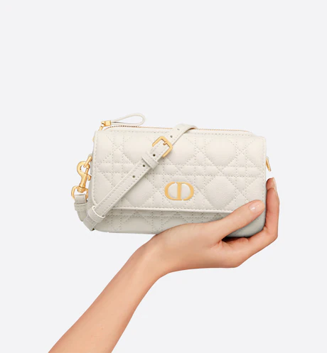 DIOR CARO POUCH Latte