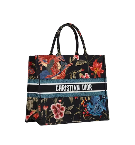 LARGE DIOR BOOK TOTE Black   (42 x 35 x 18.5 cm)