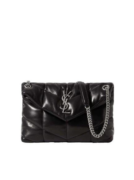 Puffer small quilted leather shoulder bag