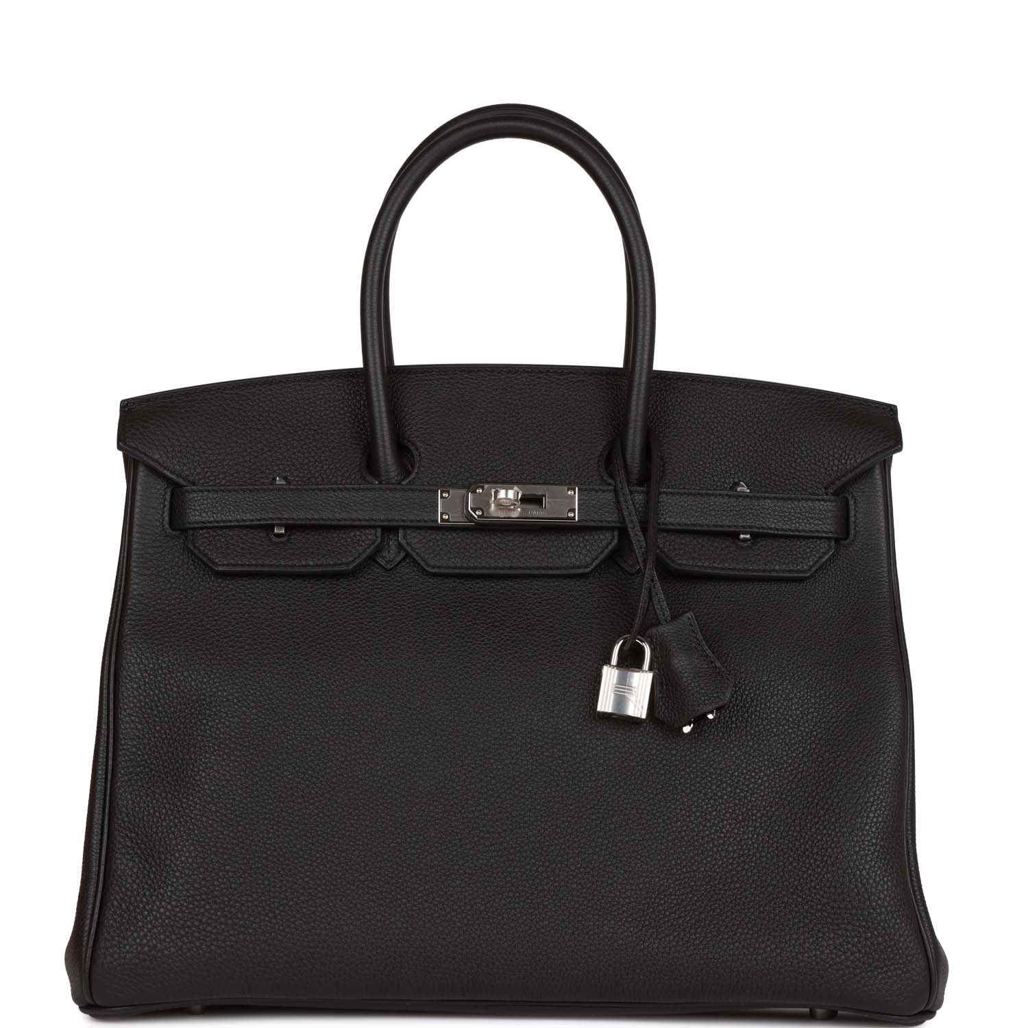HE&&ME Birkin 35 Black Togo Palladium Hardware