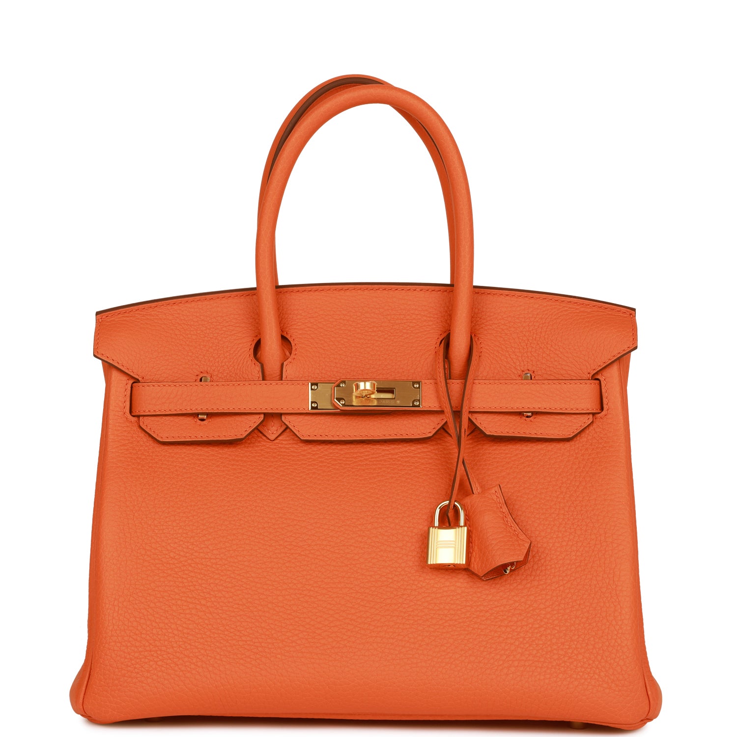 HE&&ME Birkin 30 Orange Clemence Gold Hardware