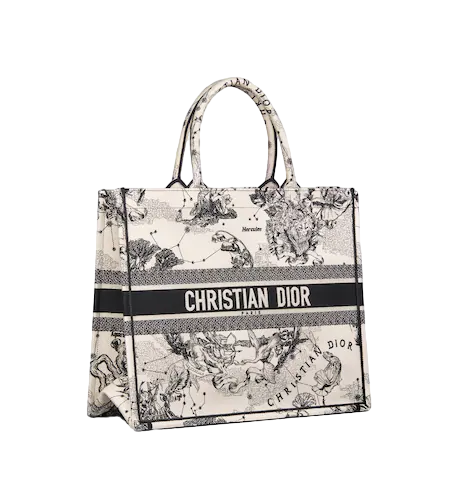 LARGE DIOR BOOK TOTE Latte Toile de  (42 x 35 x 18.5 cm)