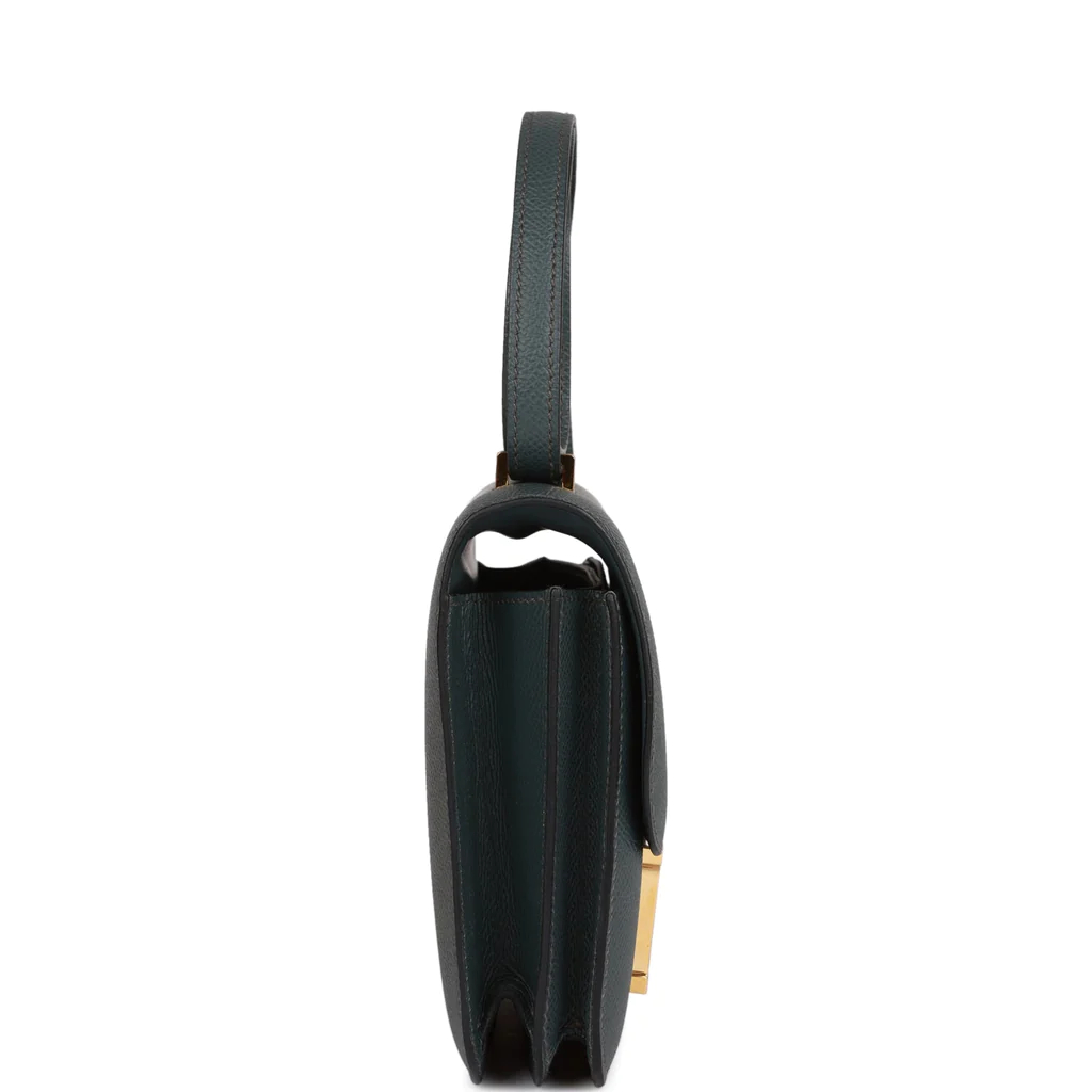 HE&&ME Constance 18 Bleu Orage Epsom Gold Hardware