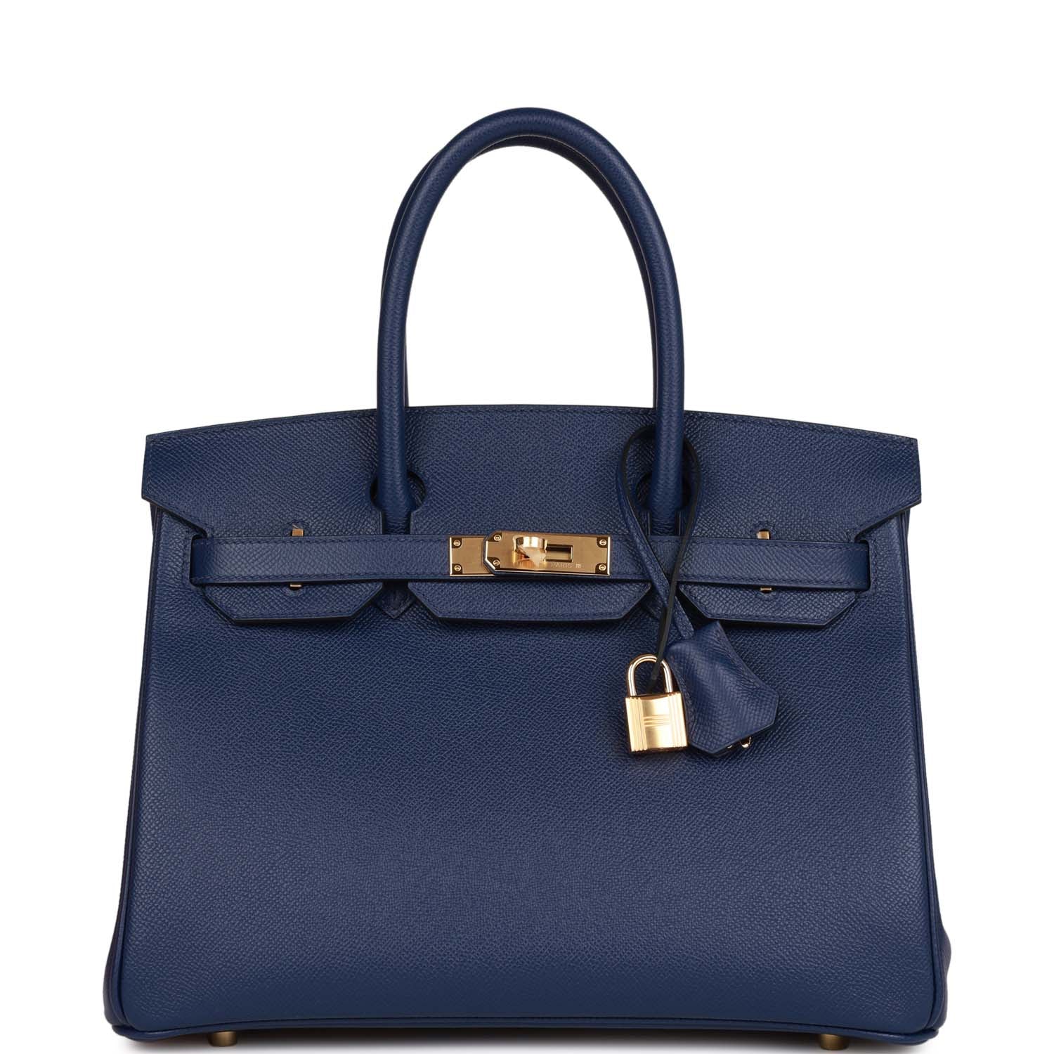 HE&&ME Birkin 30 Bleu Saphir Epsom Gold Hardware