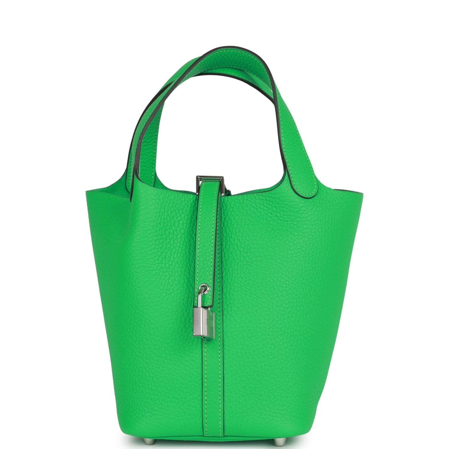 HE&&ME Picotin Lock 18 Vert Comics Clemence Palladium Hardware