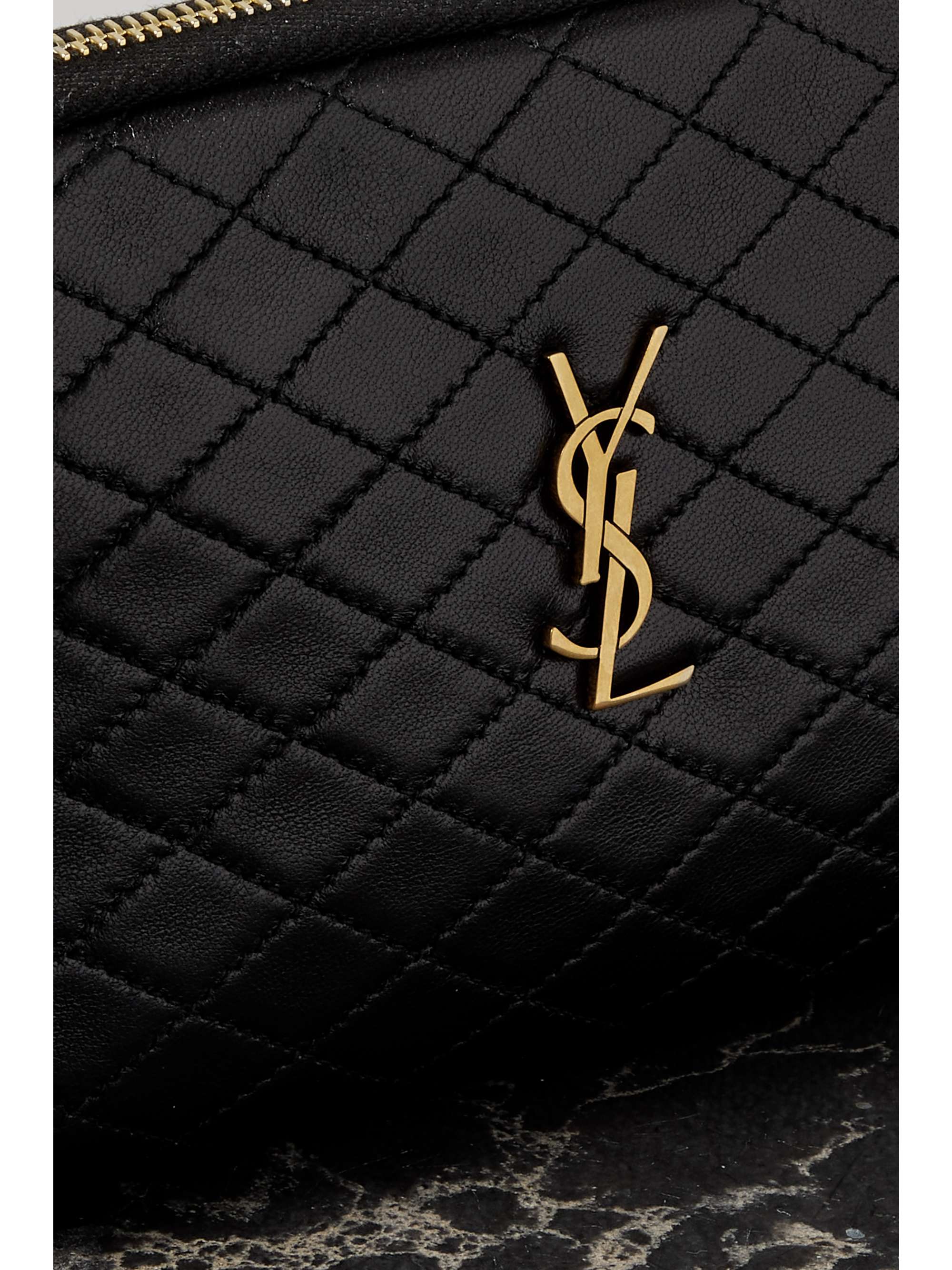 Quilted leather shoulder bag