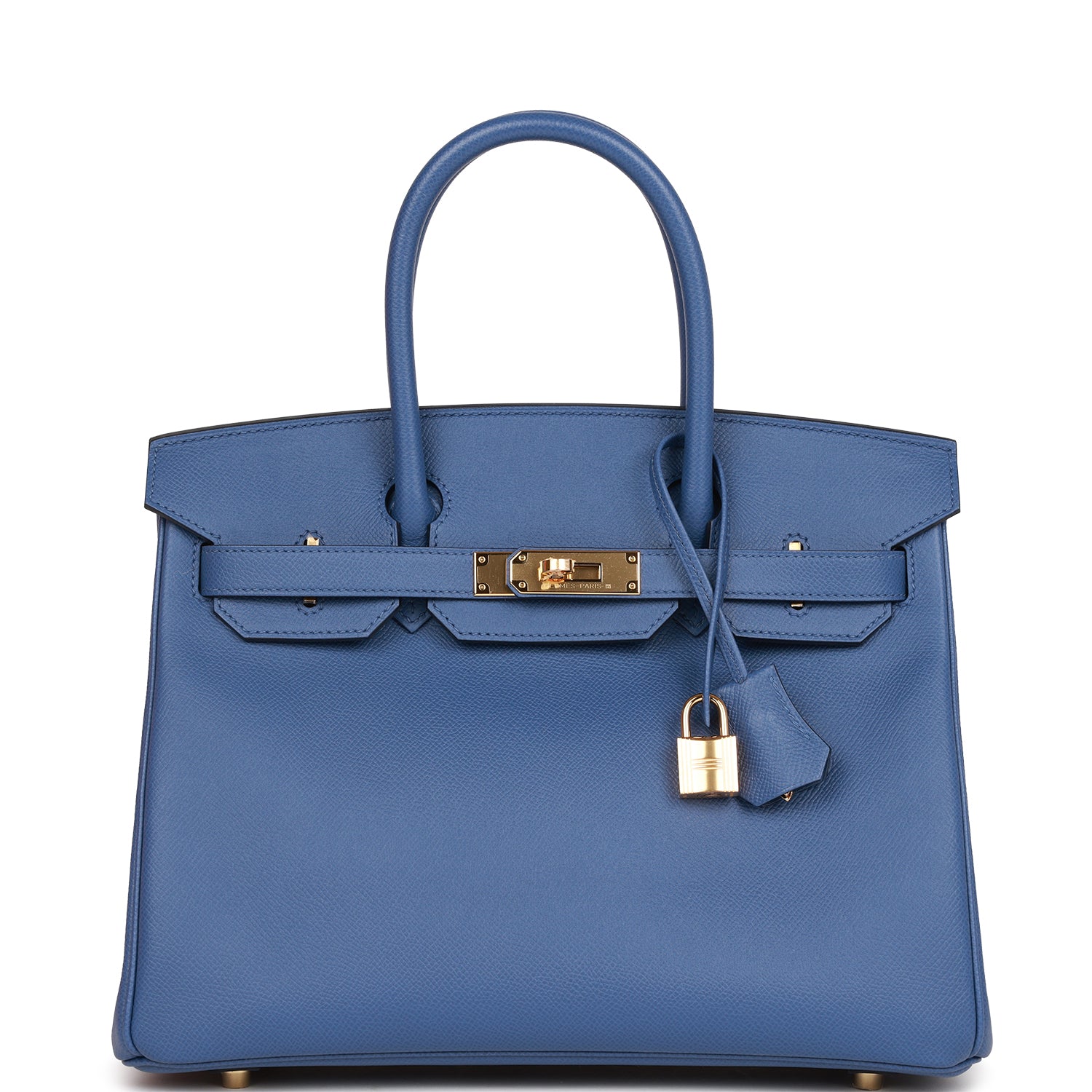 HE&&ME Birkin 30 Bleu Brighton Epsom Gold Hardware