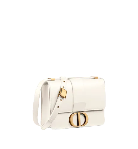 30 MONTAIGNE BAG Latte Box Calfskin