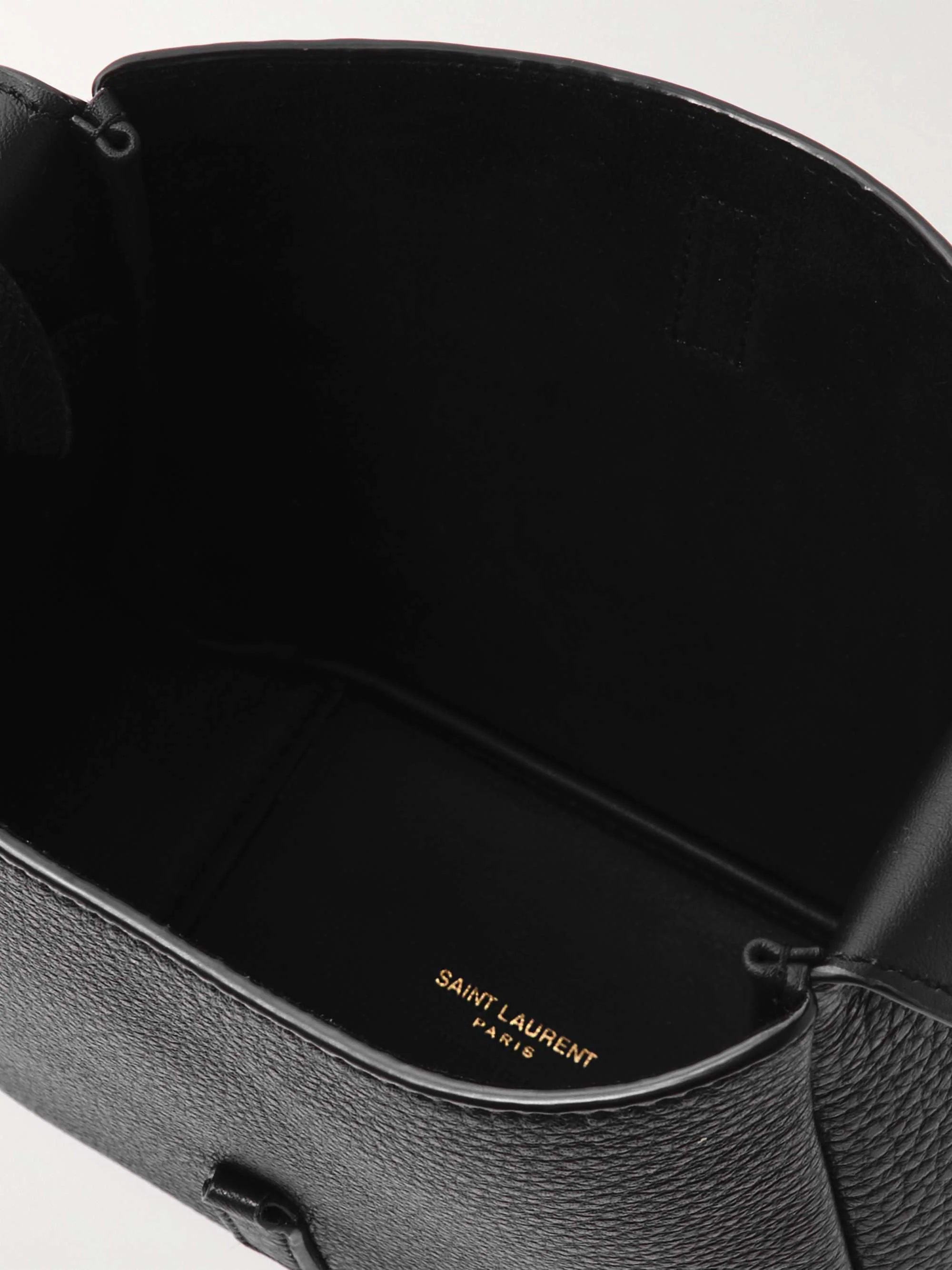 Texture leather mini shoulder bag