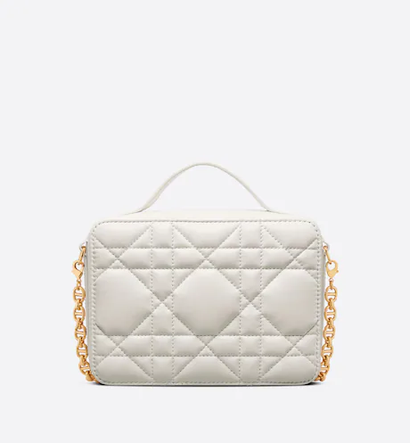 DIOR CARO BOX BAG Latte  Calfskin