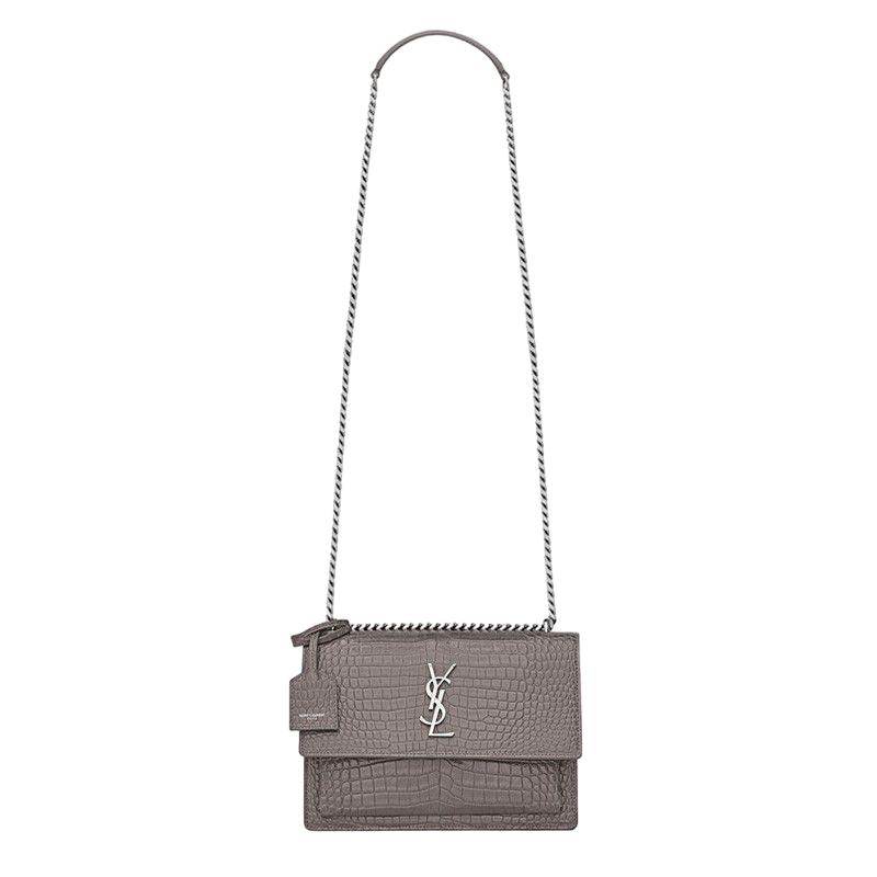 In Crocodile Shiny Leather