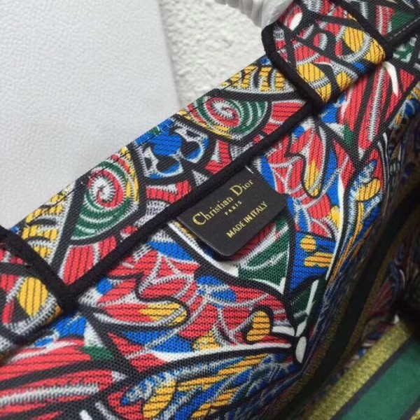 Dior Book Tote Bg In Butterfly  Canvas