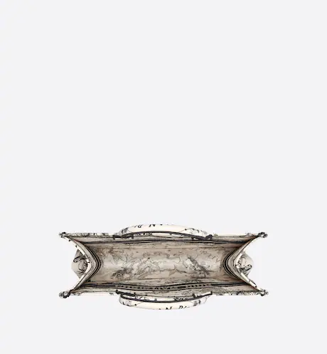 LARGE DIOR BOOK TOTE Latte Toile de  (42 x 35 x 18.5 cm)