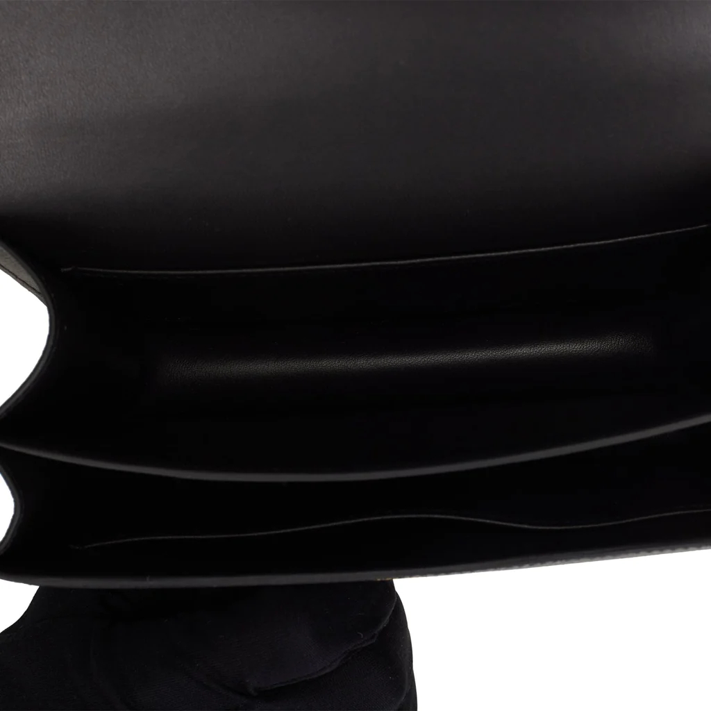 HE&&ME Constance Bag 18 Black Epsom Gold Hardware