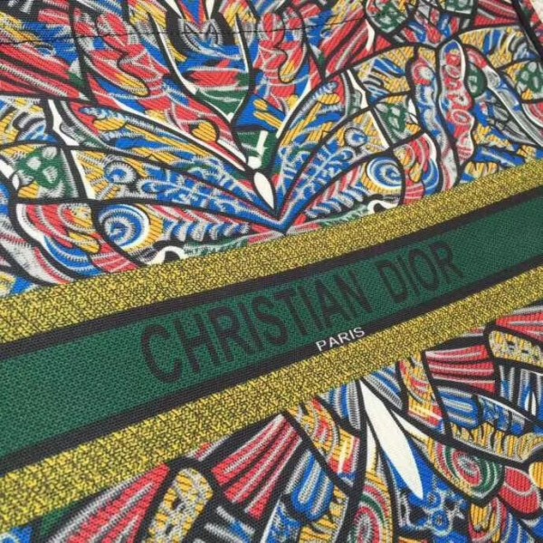 Dior Book Tote Bg In Butterfly  Canvas