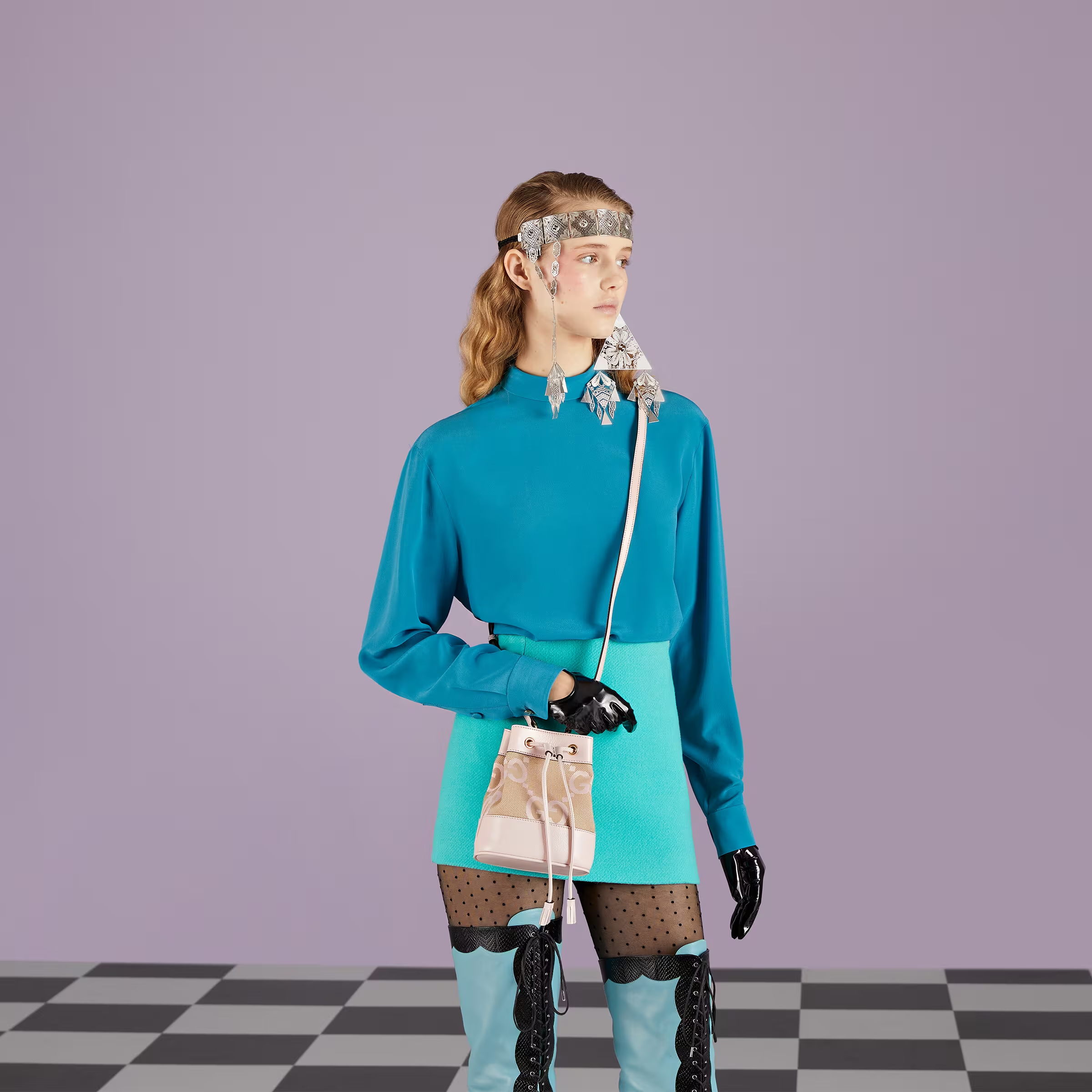 jumbo  mini bucket bag