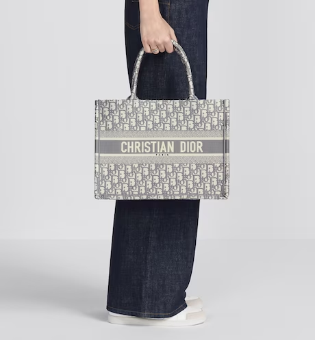 DIOR BOOK TOTE Gray Dior  (36 x 27.5 x 16.5 cm)