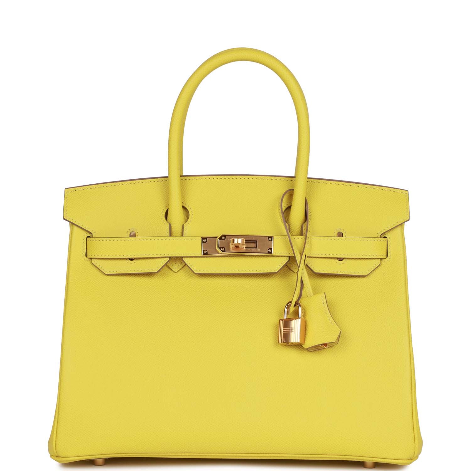 HE&&ME Birkin 30 Lime Epsom Gold Hardware