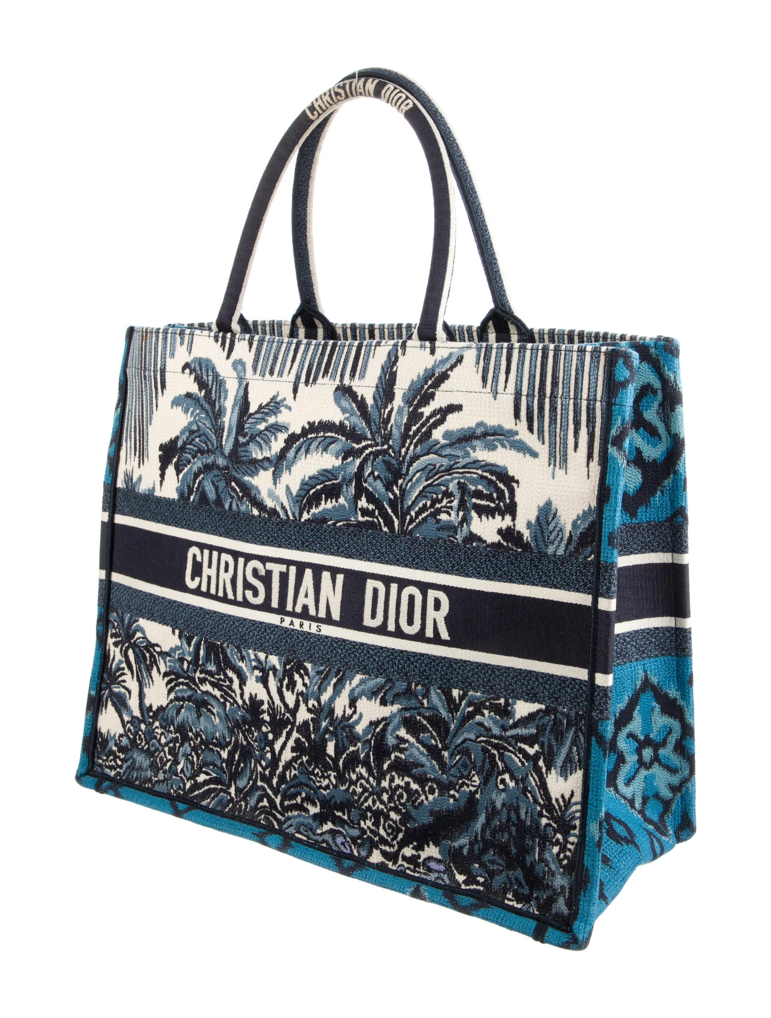 CHRISTIAN DIOR Large Palms Book Tote