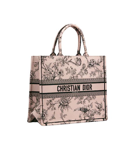 LARGE DIOR BOOK TOTE Powder Pink Dior  (42 x 35 x 18.5 cm)