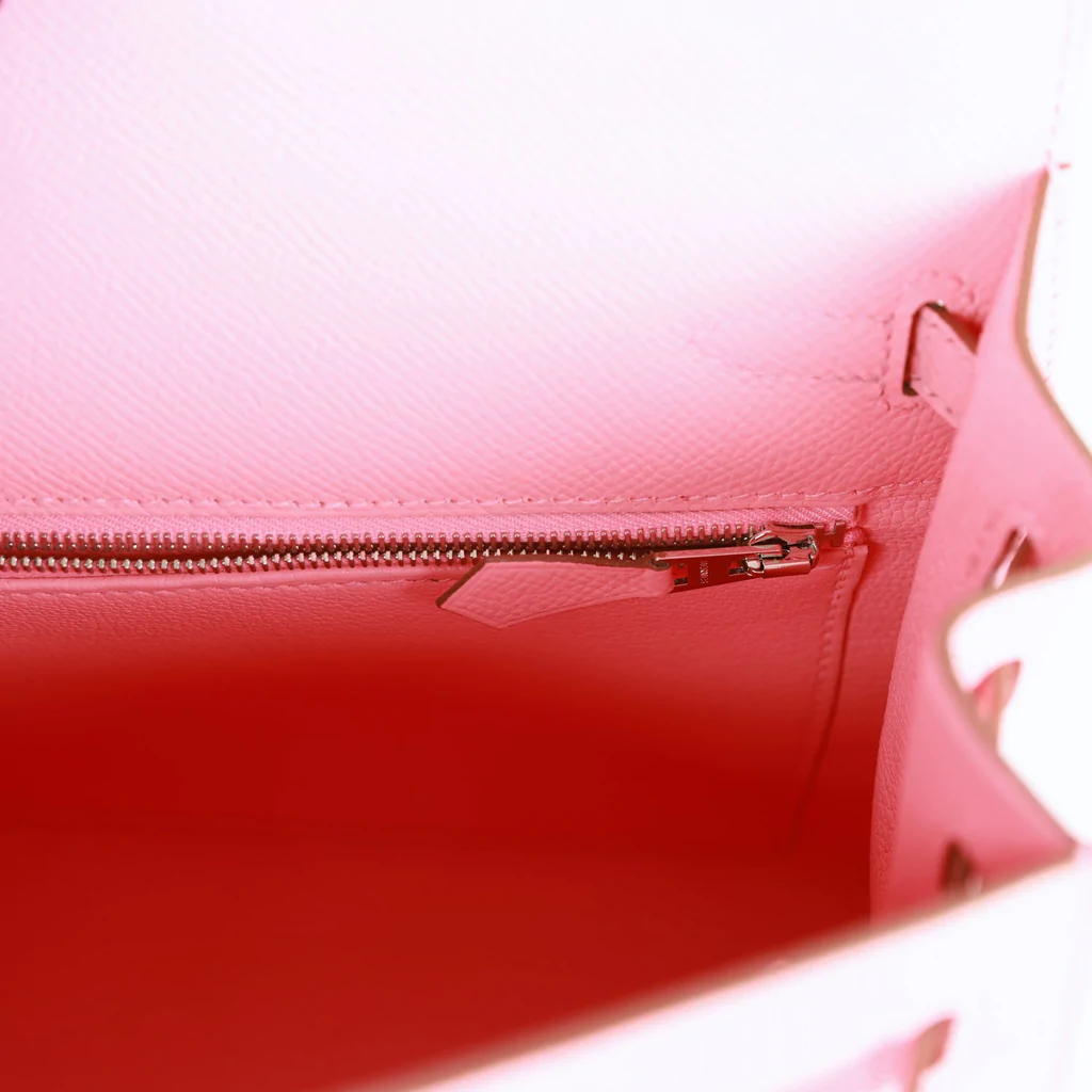 HE&&ME Kelly Sellier 25 Rose Confetti Epsom Palladium Hardware