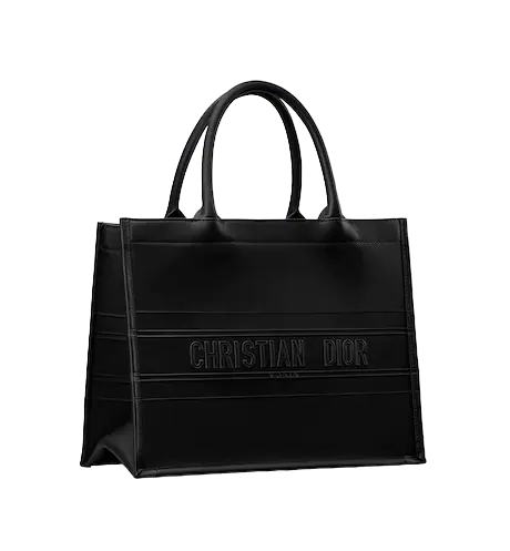 DIOR BOOK TOTE Black Calfskin (36 x 27.5 x 16.5 cm)