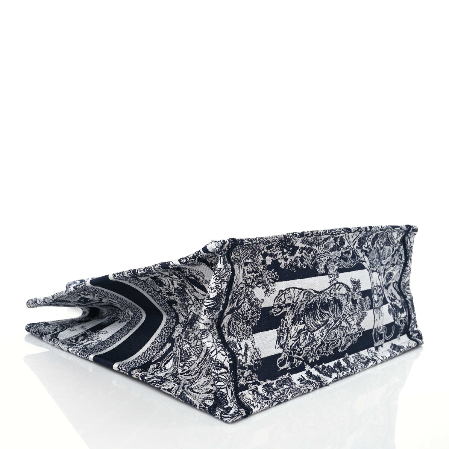 CHRISTIAN DIOR Large  Toile  Book Tote Blue